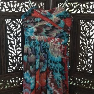 Aidan Mattox High Low Maxi dress